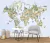 Papel de Parede Mapa Mundi Aquarela