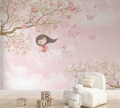 Papel de Parede Menina no Balanço