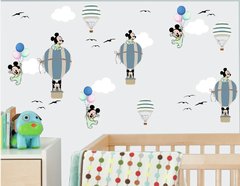 Adesivo de parede Mickey Baby e Balões
