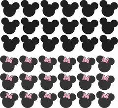 Adesivo de Parede Cabecinhas Mickey e Minnie - comprar online