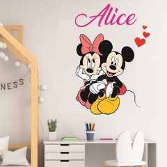Adesivo De Parede Mickey E Minnie - Adesivo Infantil Quarto - comprar online