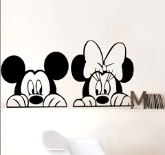 Adesivo De Parede infantil Mickey e Minnie