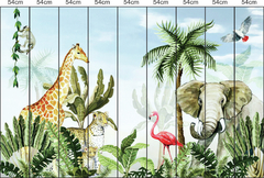 Papel de Parede Infantil Safari Aquarela - comprar online