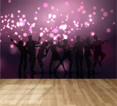 Papel de Parede Pista de Dança Pessoas Dançando