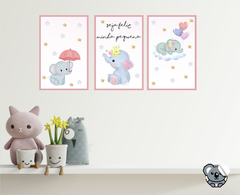 Quadros Decorativos em MDF Elefante - Elefantinho