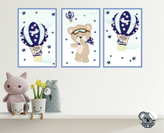 Quadros Decorativos em MDF Ursinho Balão