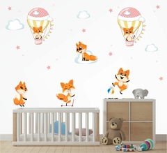 Adesivo de Parede Infantil Raposa Cute