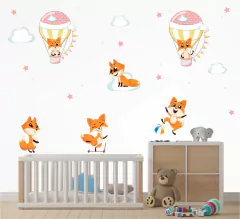 Adesivo de Parede Infantil Raposa Cute