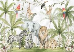 Papel de Parede Safari Aquarela - comprar online