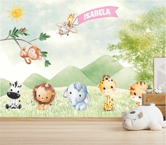 Papel de Parede Safari Cute 