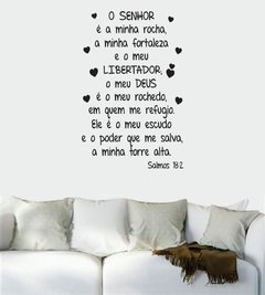 Adesivo De Parede Frases Bíblicas Salmos 18