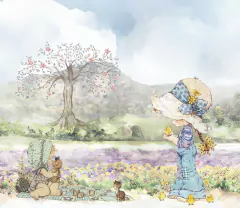 Papel de Parede Sarah Key Meninas no Piquenique - comprar online