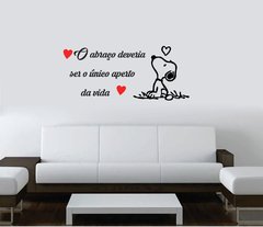 adesivo snoopy com frase