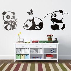 Adesivo De Parede Pandas