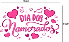 Adesivo de Vitrine Dia dos Namorados