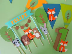 Kit Mesversário - Animais do Bosque