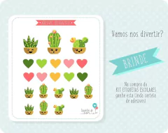 Kit Etiquetas Escolares - Cactos - comprar online
