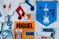 Kit Papelaria para Festa - Música - loja online