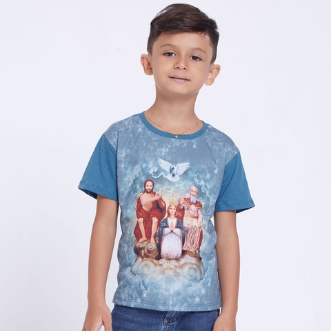 Camiseta unissex infantil Divino Pai Eterno