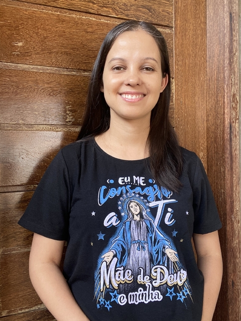 Baby look Nossa Senhora das Graças Preta