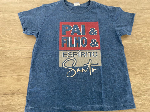 Camiseta infantil Pai Filho e Espírito Santo