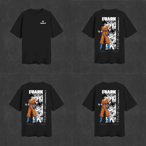 REMERA OVERSIZE GOKU25 BLACK