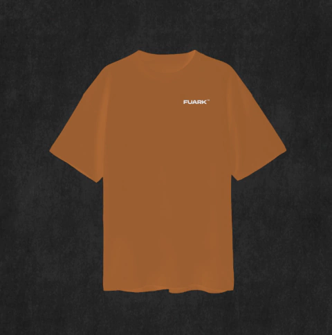 REMERA OVERSIZE BORDADA PREMIUM 4REAL BRICK