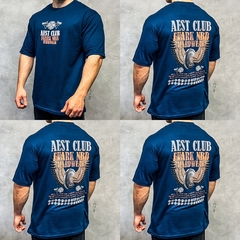 REMERA OVERSIZE PREMIUM HARD BLUE