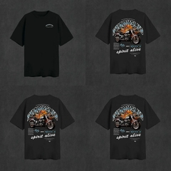 (OUTLET) REMERA OVERSIZE PREMIUM MOTORCYCLE BLACK - comprar online