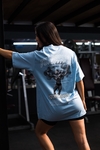 REMERA OVERSIZE PREMIUM DINO LIGHTBLUE