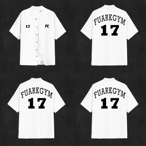 CAMISA BASEBALL FUARKGYM WHITE