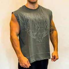 MUSCULOSA BOXY NEW YOU DARKGREY