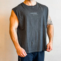 MUSCULOSA BOXY YOURSELF PREWASH BLACK - comprar online