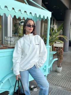 BUZO ZIP 4REAL CREME - comprar online