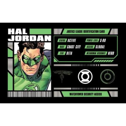 Justice League Identification Cards - Green Lantern