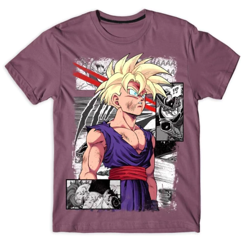 Remera Dragon Ball Gohan Rage Talle XXXL