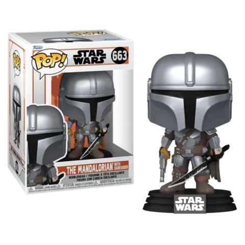 Funko Pop! Star Wars The Mandalorian with Darksabre #663
