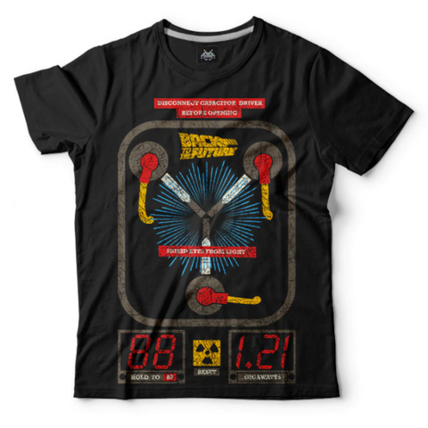 Remera Back to the Future Flux Capasitor Talle L