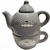 Tetera y Taza - Totoro Gris