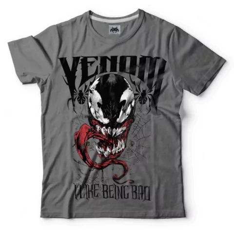 Remera Venom Gris Talle XXXL