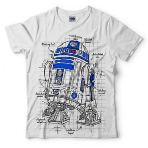 Remera Star Wars R2D2 Talle S