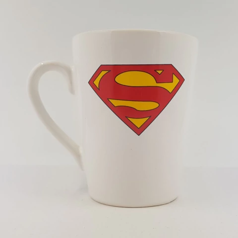 Taza Conica Superman Blanco