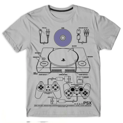 Remera Playstation 1 Talle L