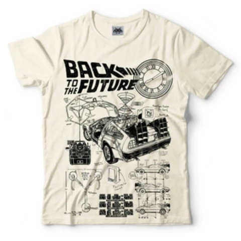 Remera Volver al Futuro Planos Talle XL