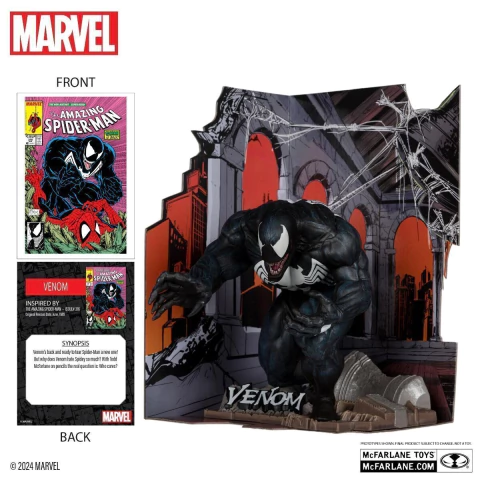 Venom 1:10th Scale Collectible with Scene (The Amazing Spider-Man #316)