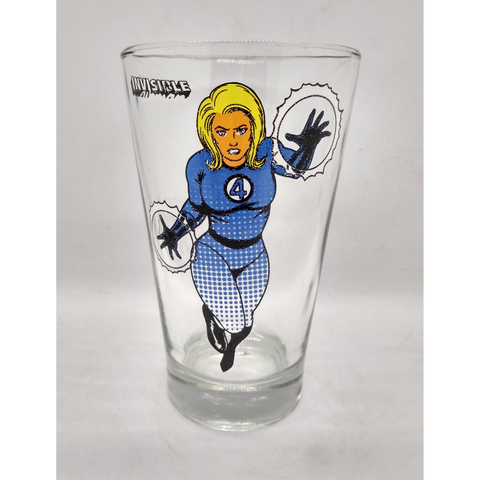 Vaso Vidrio 4 Fantasticos Invisible Woman