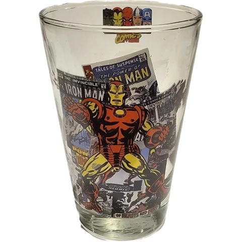 Vaso Vidrio Ironman Comic