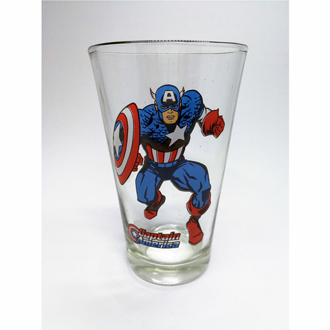 Vaso Vidrio Capitan America