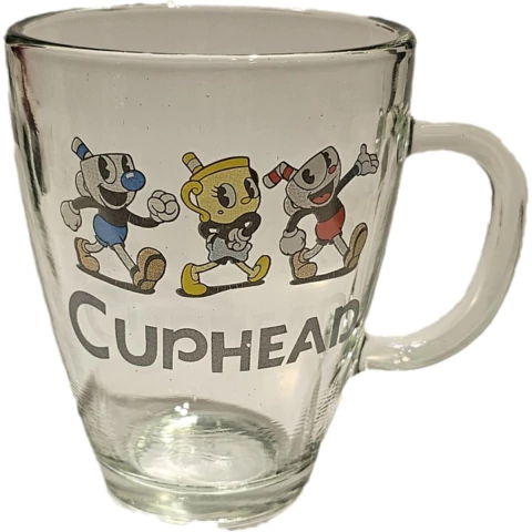 Taza Vidrio Cuphead x3