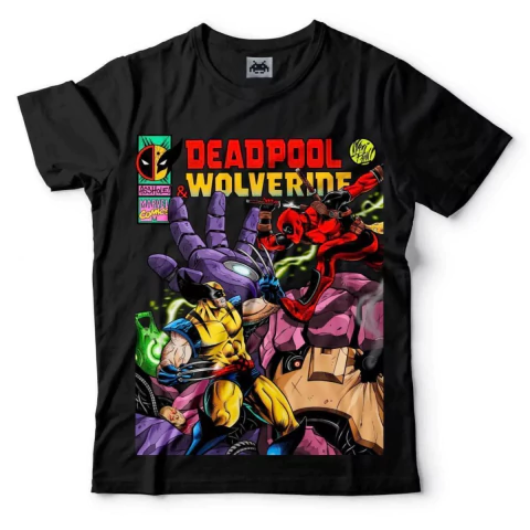 Remera Deadpool vs Wolverine Comic Talle S